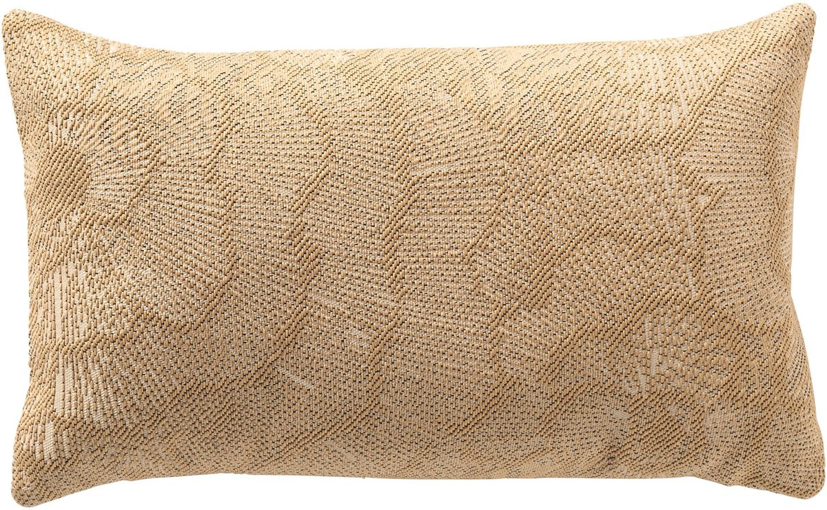 Dutch Decor Daisy buitenkussen - Irish Cream beige - 30 x 50 cm - waterafstotend en uv-bestendig