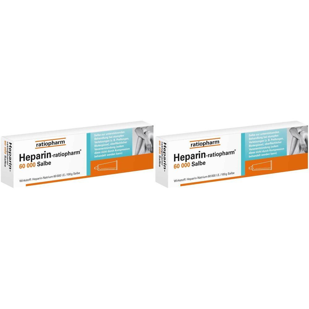Heparin-Ratiopharm 60.000 Salbe Doppelpack 2x150 g