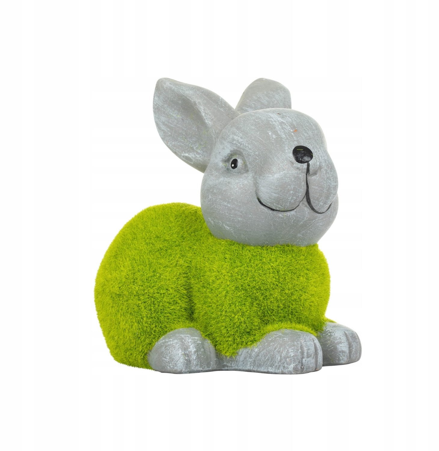 Decoratieve Zittende Haas Klein Groen Figuur voor op Tafel