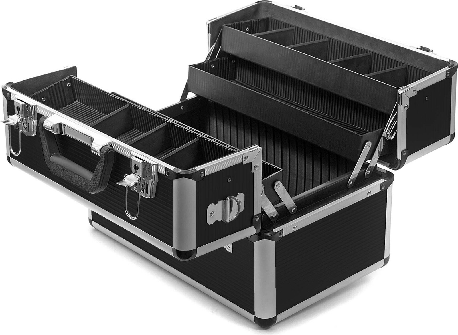 Wiltec Aluminium Transportkoffer met Interne Compartimenten en 2 Sleutels