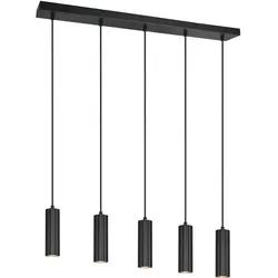 Pendelleuchte SOKA schwarz (DH 5,50x150 cm) - DH 5,50x150 cm