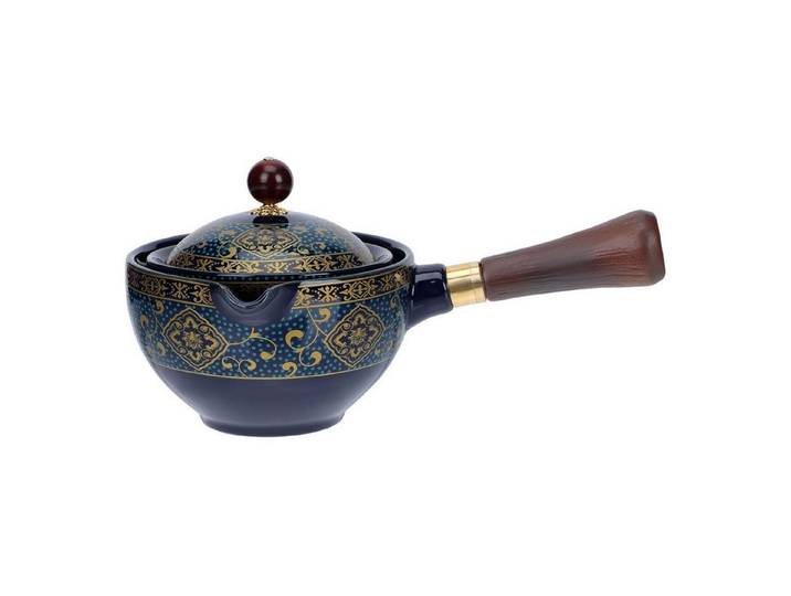 LuxusKollektion Teekanne Keramik Teekanne Japanische Kyusu mit Holzgriff Teesieb Retro, (1-St)