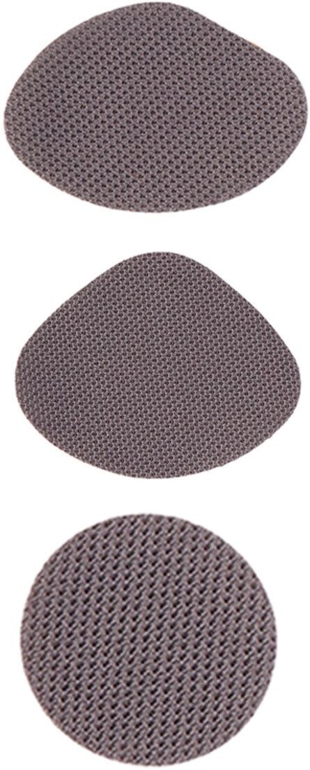 INF Selbstklebende atmungsaktive Schuhreparatur-Flicken 30er-Pack – Polyester-Baumwolle, flexible Mesh-Flicken für Dunkelgrau