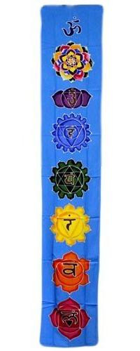 Verticale banner Chakra - hemelsblauw, 35 x 183 cm