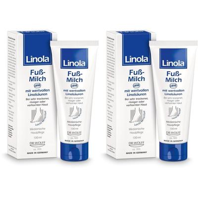 Linola Fuß-Milch 2x 2x100 ml Milch