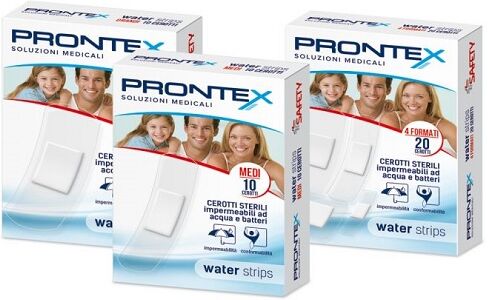 Prontex Safety  Water Strips Cerotti Impermeabili 20 Pezzi