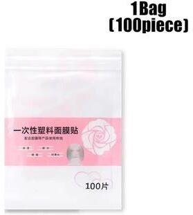Inspired Finds Disposable Face Mask Wrap 100 Or 500 Pack Transparent Facial Plastic Film For Skincare And Beauty Treatments 100pcs(1 Bag)