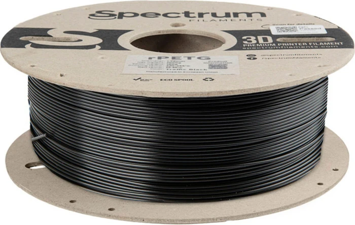 Filament Spectrum rPETG 1.75mm Traffic Black 1Kg