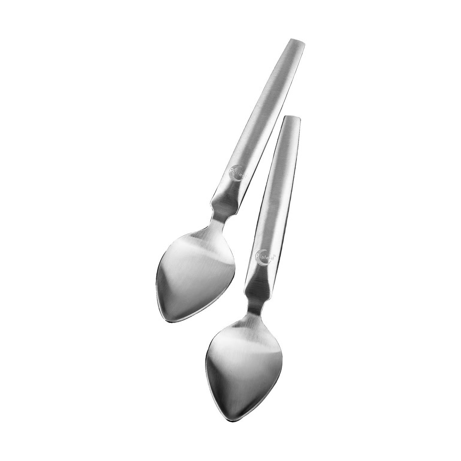 Plate It Quenelle lepels 2-pack van staal