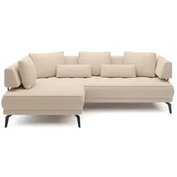 Ecksofa Giotto Stoff Beige