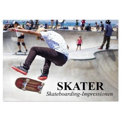Skater. Skateboarding-Impressionen (Wandkalender 2027 DIN A3 quer), CALVENDO Monatskalender