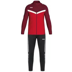 Jako Polyesteranzug Iconic - rot/weinrot - 4XL