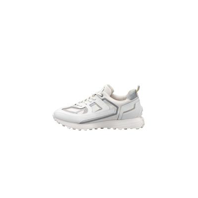 Sneaker LLOYD "EDGE", Herren, Gr. 41, weiß, Leder, unifarben, Schuhe Sneaker, mit herausnehmbarem Fußbett