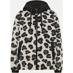 Jacke mit Leo-Muster Mehrfarbig S