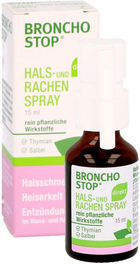 BRONCHOSTOP Hals- und Rachenspray 15ml