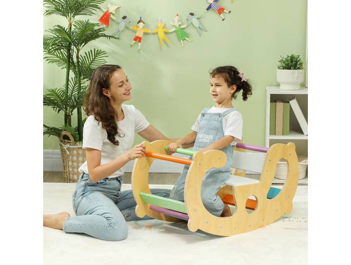 AIYAPLAY Arche Escalade & Bascule Enfants 18-48 Mois