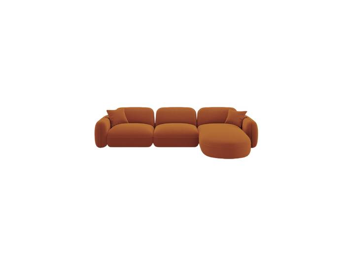 5-Sitzer Design Ecksofa „Lucien“ Samt Terracotta CXL by Christian Lacroix