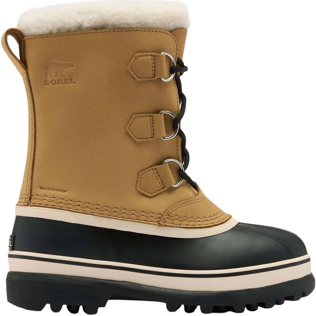 Sorel BIG Kids Caribou WP caribou buff black (263) 36 217669-2176691-263-36