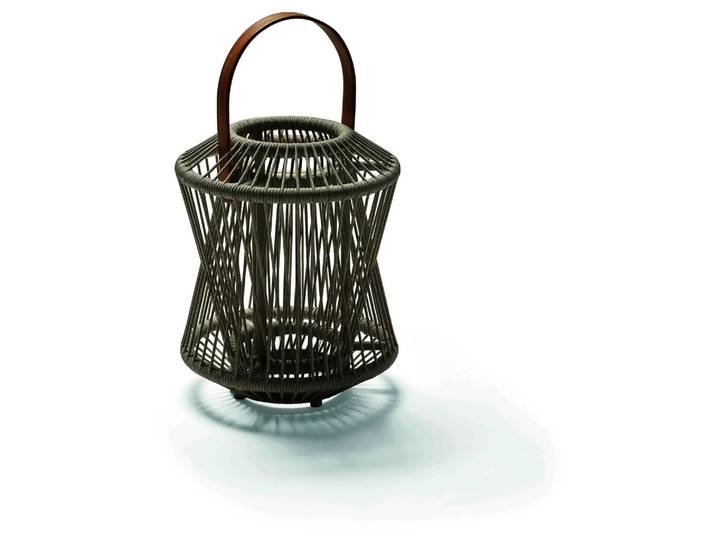 Laterne Yolanda Stern / Farbe: Beige Grau
