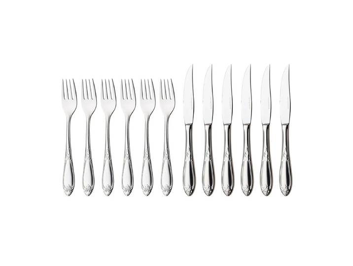 Hardanger Bestikk Couverts à steak Nina 12 Pièces Acier inoxydable
