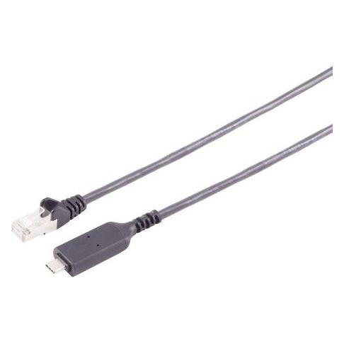 S-Conn USB-C LAN Adapterkabel 1G USB-C > RJ45 PVC schwarz 1,5m (USB, USB-C) (13-51155)