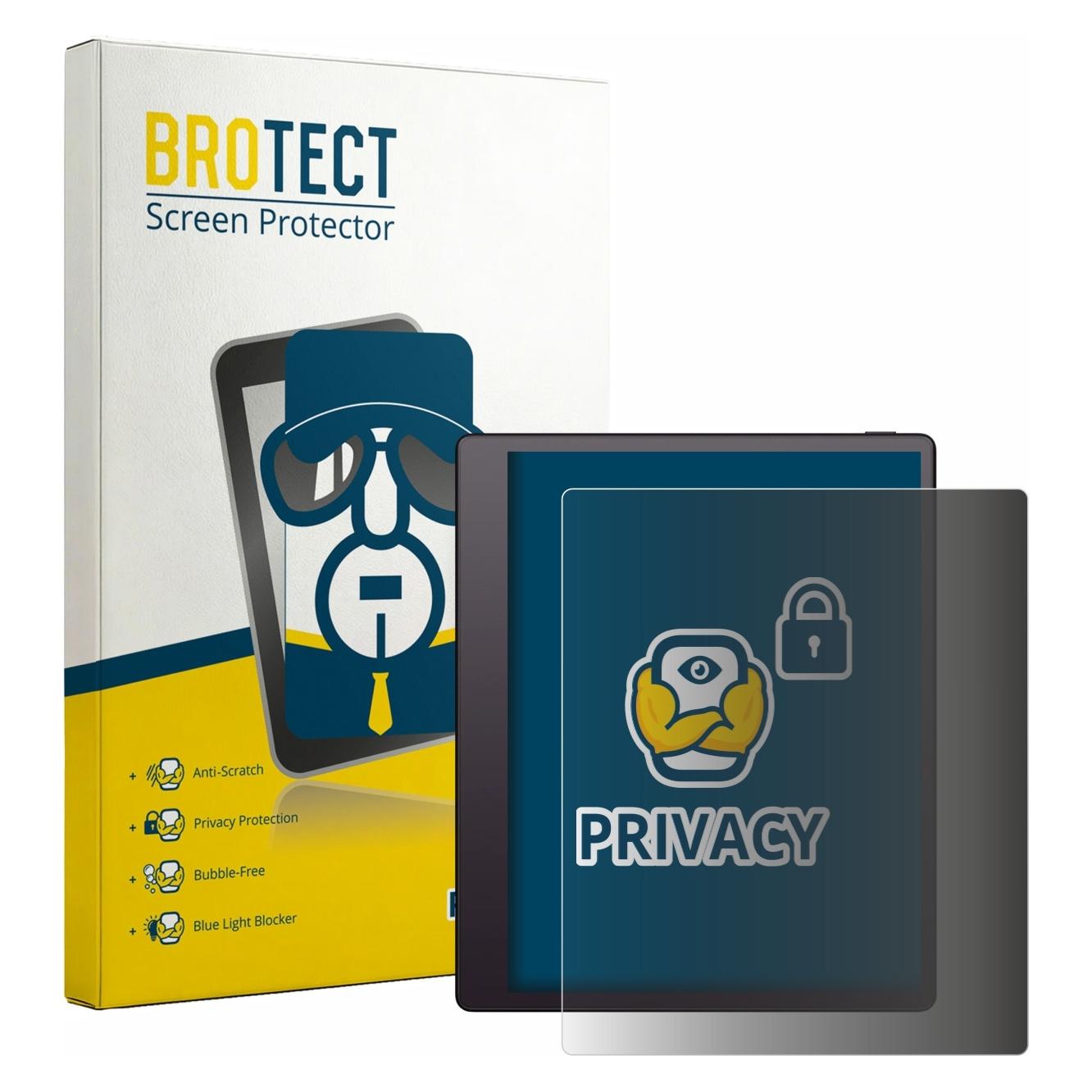 Brotect Sichtschutzfolie für Boox Note Mini C Anti-Spy Privacy Folie Blaulicht-Schutz (6065000)