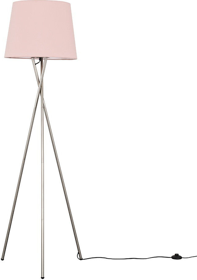 17 Stories Anan Camden Tripod Copper Floor Lamp with Aspen Shade Dusky Pink 155""