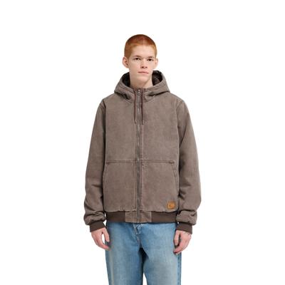 Outdoorjacke ELEMENT "Hooded Bomber Jacket", Herren, Gr. M, braun (java), Obermaterial: 70% Baumwolle, 30% Baumwolle., Jacken Outdoorjacke