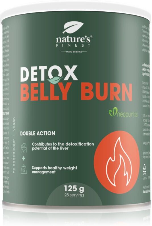 Natures Finest Detox Belly Burn Pulver mit Pflanzenextrakten 125 g