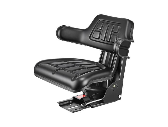 SucceBuy Siège universel enveloppant pour chariot élévateur et tracteur avec micro-interrupteur, suspension et inclinaison, compatible avec la plupart des véhicules