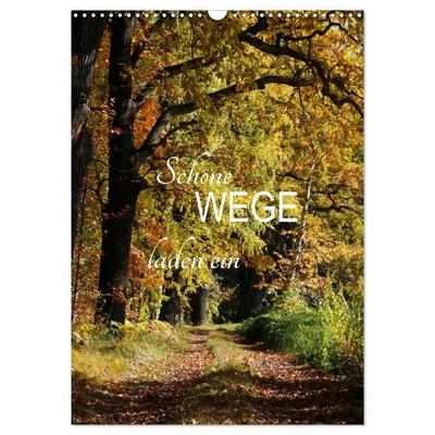 Schöne Wege laden ein (Wandkalender 2027 DIN A3 hoch), CALVENDO Monatskalender