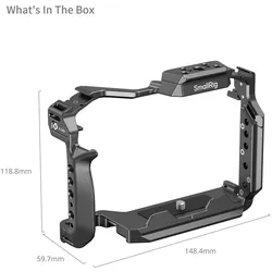 SmallRig Cage for Panasonic LUMIX S1R II / S5 II / S5 IIX / G9 II 4902 (Cage), Video Zubehör, Schwarz
