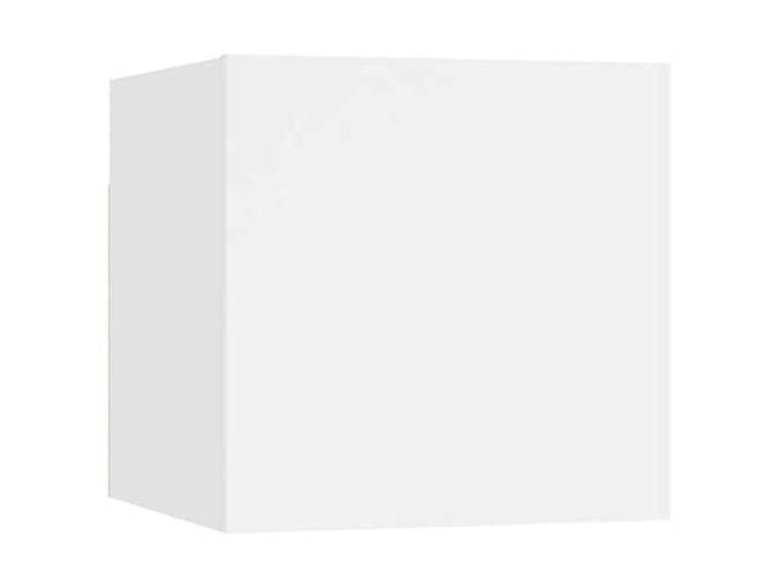 GKHPYURE TV-Möbel-Set, 5 Stück, weiß, Holz, mehrschichtig Hängendes Design, 4 Module 30 x 30 x 30 cm, 1 Modul 100 x 30 x 30 cm, einfache Reinigung