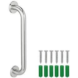 Relaxdays Haltegriff aus Edelstahl Silber