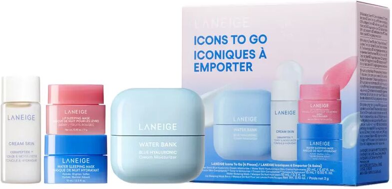 LANEIGE - Icons to Go Set – Set mit ikonischen Gesichtspflegeprodukten, Set, Fantasie