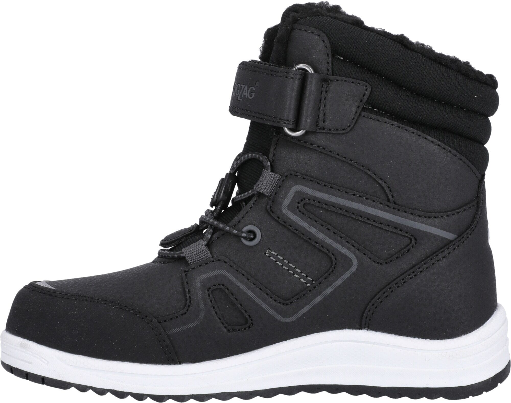Winterboots ZIGZAG "Rincet Kids Boot WP", Jungen, Gr. 31, schwarz, Synthetik, Textil, Schuhe Winterboots, Winterstiefel,Schnürstiefel, Winterschuhe,wasserdicht,gefüttert schwarz 31