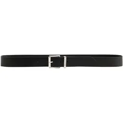 GANT Herren Gürtel - Logo Leather Belt, Ledergürtel, Schnalle mit Logo-Gravur Schwarz / 95 cm
