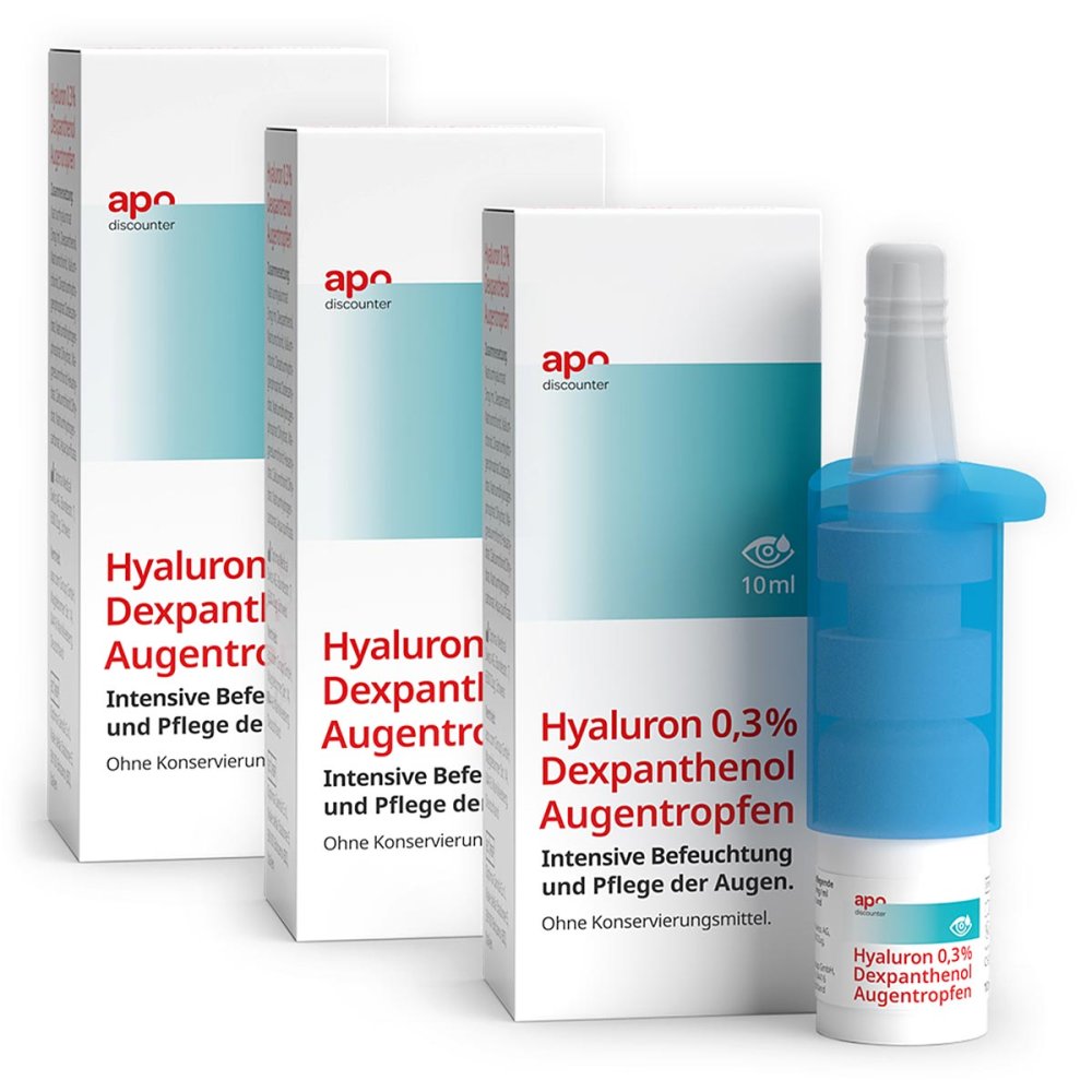 apo.com Group GmbH Pflegende Augentropfen Hyaluron & Dexpanthenol v. apodiscounter 08105231