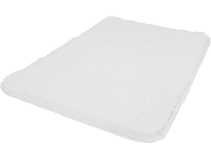 Badematte KLEINE WOLKE Trend, Badvorleger, Badezimmer Teppich Gr. 1, weiß, H:35mm, Baumwolle, Badematten, Badematte, Badteppich, Uni Farben, waschbar