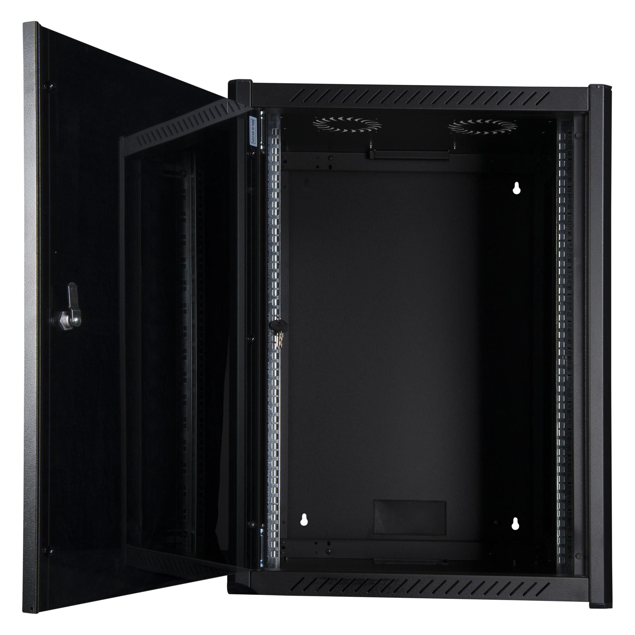 Logon RWP16U56BL Wandrek 16U Zwart rack (16 HE, 19 Zoll Rack) (RWP16U56BL)