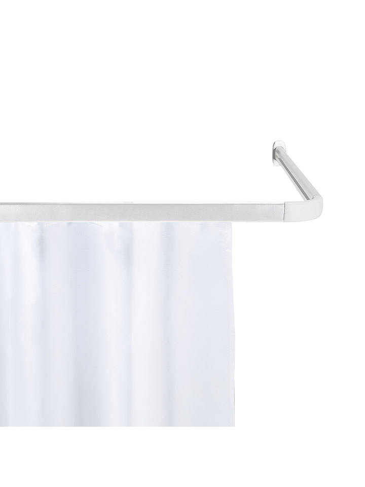 Wenko Duschvorhang-Winkelschiene "Era" in Weiß - onesize