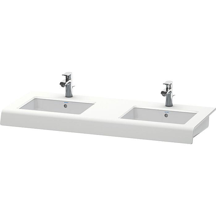 Duravit DuraStyle Waschtisch-Konsole DS829C01818 55x80x10cm, 2 Ausschnitte, weiß matt