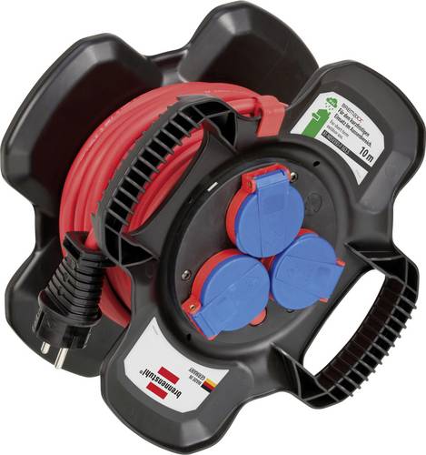 Brennenstuhl 1169717100 Strom Verlängerungskabel Schwarz, Rot 10.00m AT-N05V3V3-F 3G 1,5mm²