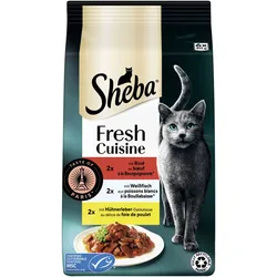 Sheba Fresh Cuisine Rind, Weißfisch & Huhn 6x300 g