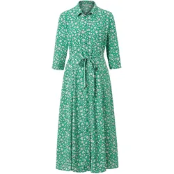 Tchibo - Bedrucktes Hemdblusenkleid - Damen - Gr. 38 - creme/geblümt