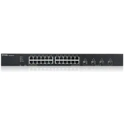 Zyxel XGS1935-28 28 PORT SMART (24 Ports), Netzwerk Switch, Schwarz