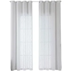 VORHANG 2ER SET SEOUL HxB 245x140 cm Weiß
