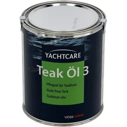 Yachtcare Teak Öl 3, Holzöl für Außenbereich, UV-Schutz, Naturöl 1 Liter