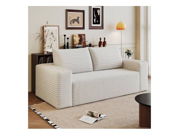 GLP Sofa 2-Sitzer Sofa 180 cm, Boneless Cordsofa mit tiefer Sitzfläche, Einzelartikel, Boneless Cordsofa mit tiefer Sitzfläche und 2 Rückenkissen