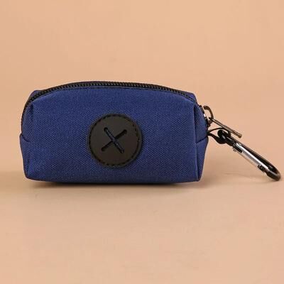 Uplifted Goods Durable Canvas Pet Waste Bag Dispenser dark Blue